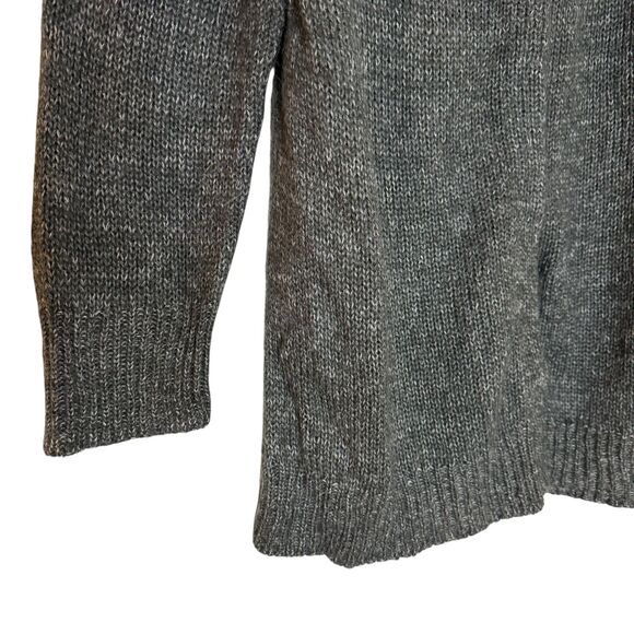 Coldwater Creek Cardigan Sweater Embellished Bead Gray L 14 16 bv - Picture 3 of 8